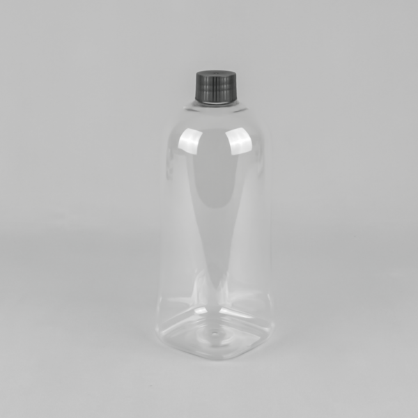 Square Round Clear PET Bottle 