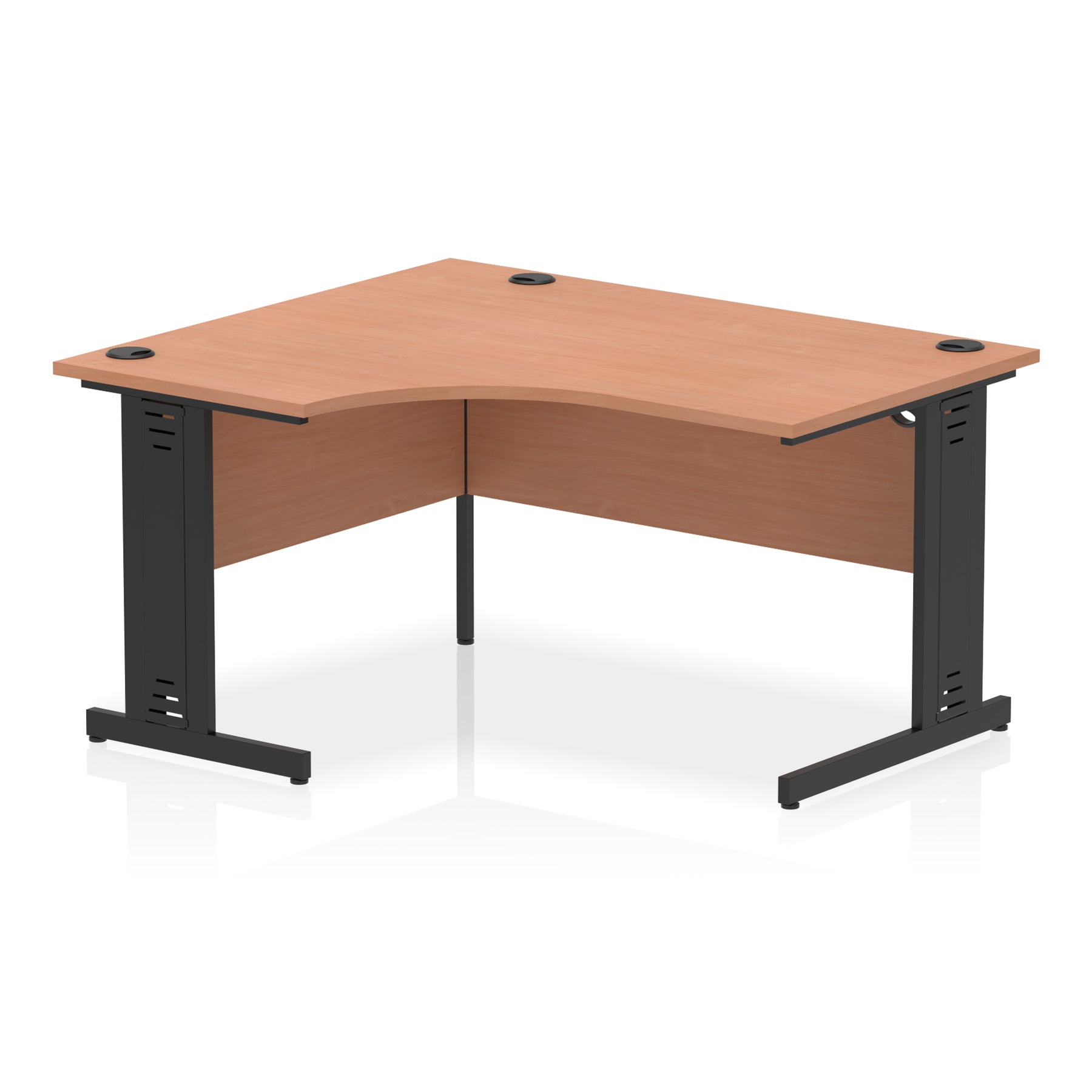 Suppliers Of Impulse Left Hand Crescent Desk Cable Managed Leg - 1400mm - Multiple Colour Options UK