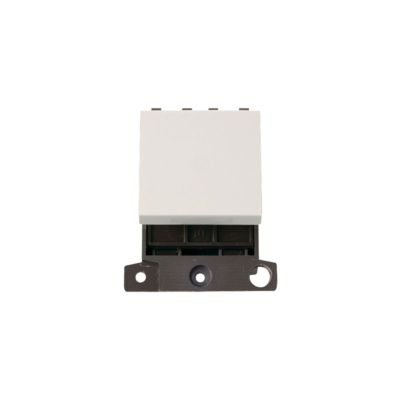 Click MiniGrid 32A DP Switch Module Polar White