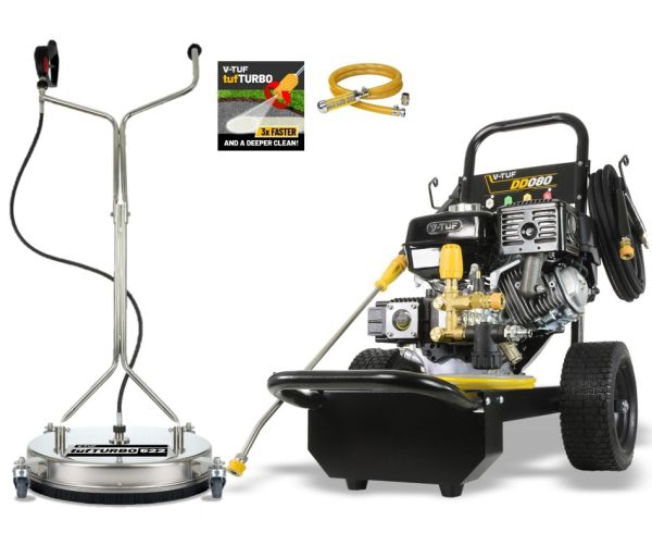 V&#45;Tuf DD080&#45;Kit1 Pressure Washer 2900psi & 21in Stainless Steel Surface Cleaner