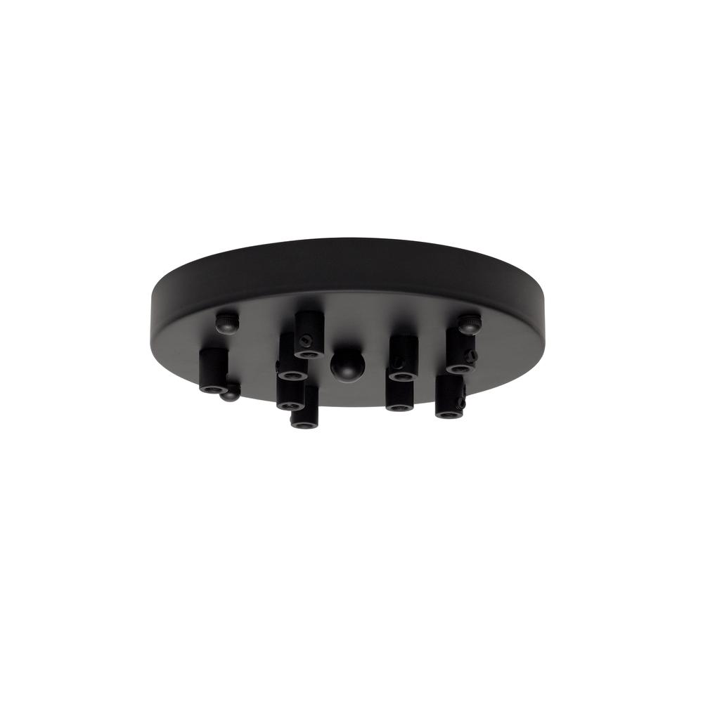 Luxuria Glorelle 18cm 9 Hole Canopy/Ceiling Rose Kit Black