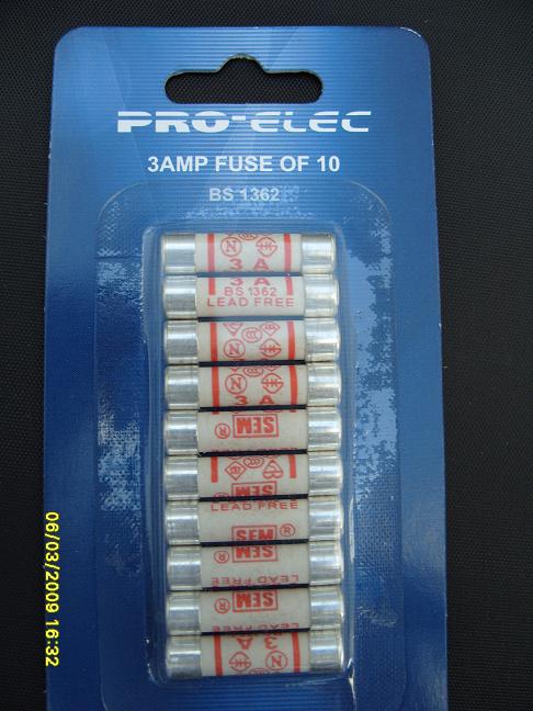Fuses Cartridge 3A (10)
[Fuse 3A (10)]