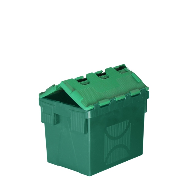 Attached Lid Container 25 Litre - Green