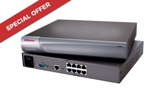 DSXA-8 ( Dominion SX8) 8 Port Dual Power feed, Raritan Dominion SX Secure Serial Console Server. With Digital IP User Ports and 128-bit SSL *SPECIAL OFFER Serial console *