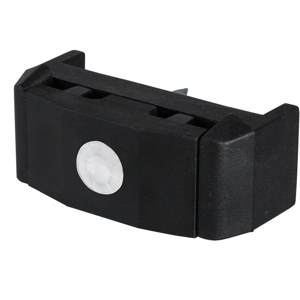 Square nylon Clip for 60 x 60mm Posts Polyamide Black c/w Alum. M6 x 48mm bolt 