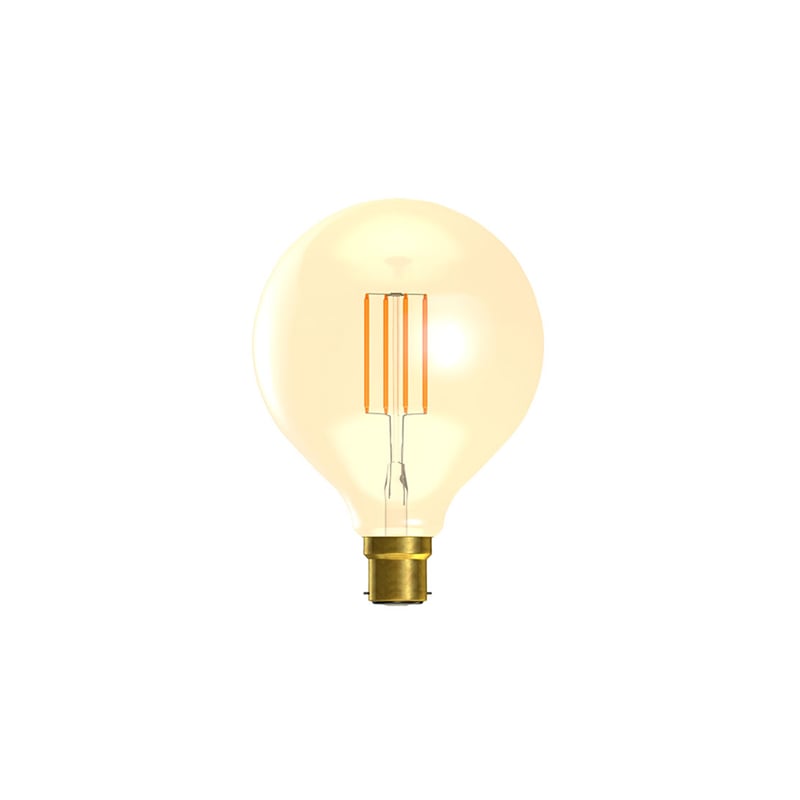 Bell Globe 125mm Non-Dimmable LED Vintage Bulb 3.3W B22 2200K