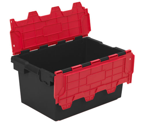 600x400x300 Stack n Nest Crate 180 degrees Plastic Container For Transportation