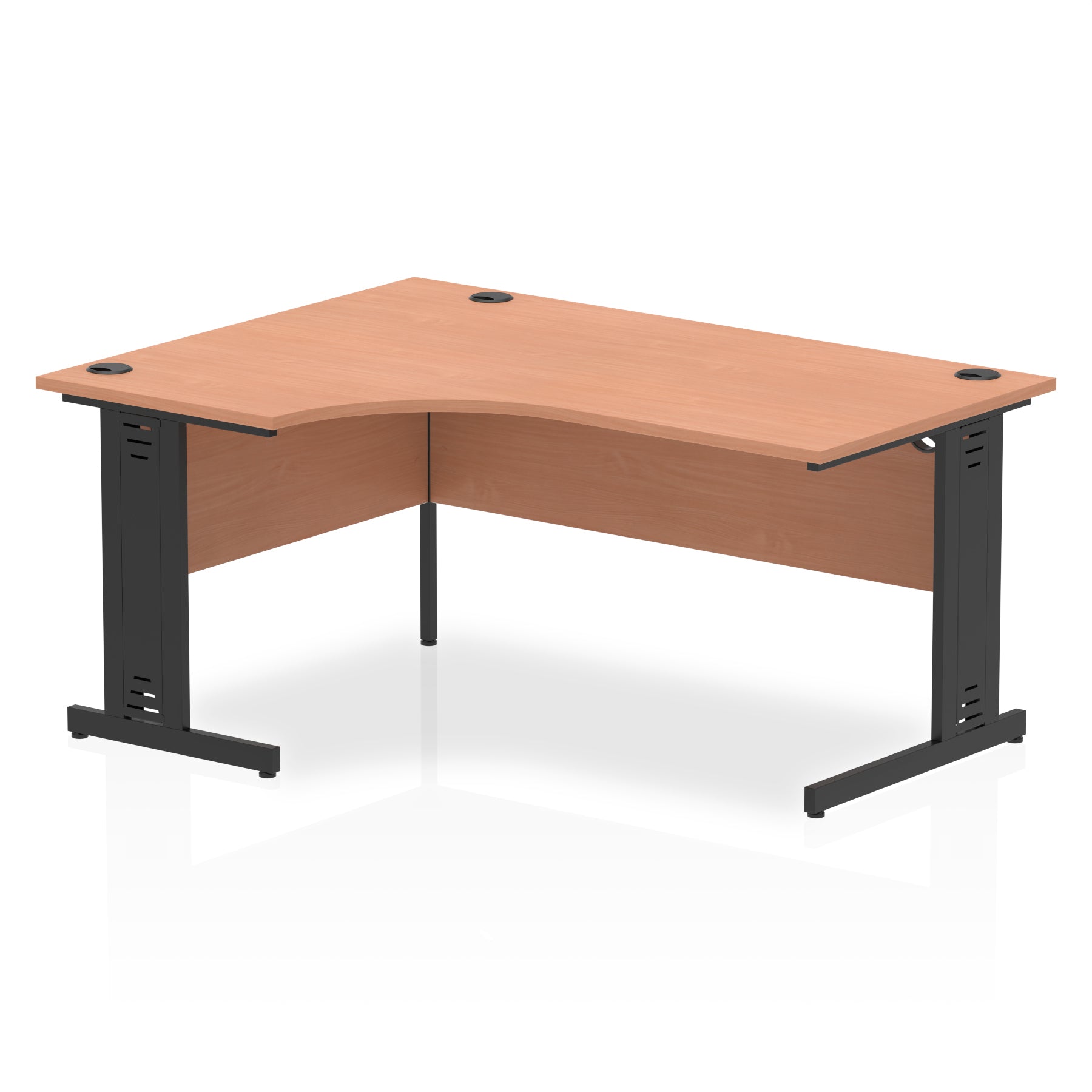Suppliers Of Impulse Left Hand Crescent Desk Cable Managed Leg - 1600mm - Multiple Colour Options North Yourkshire