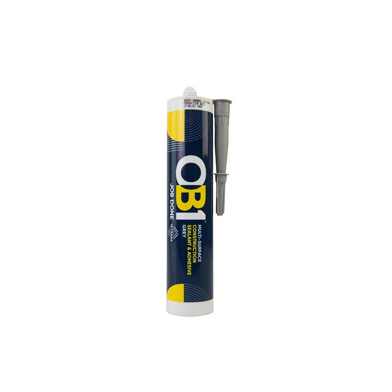Unicrimp OB1 Multi-Surface Construction Sealant & Adhesive Grey 290ml