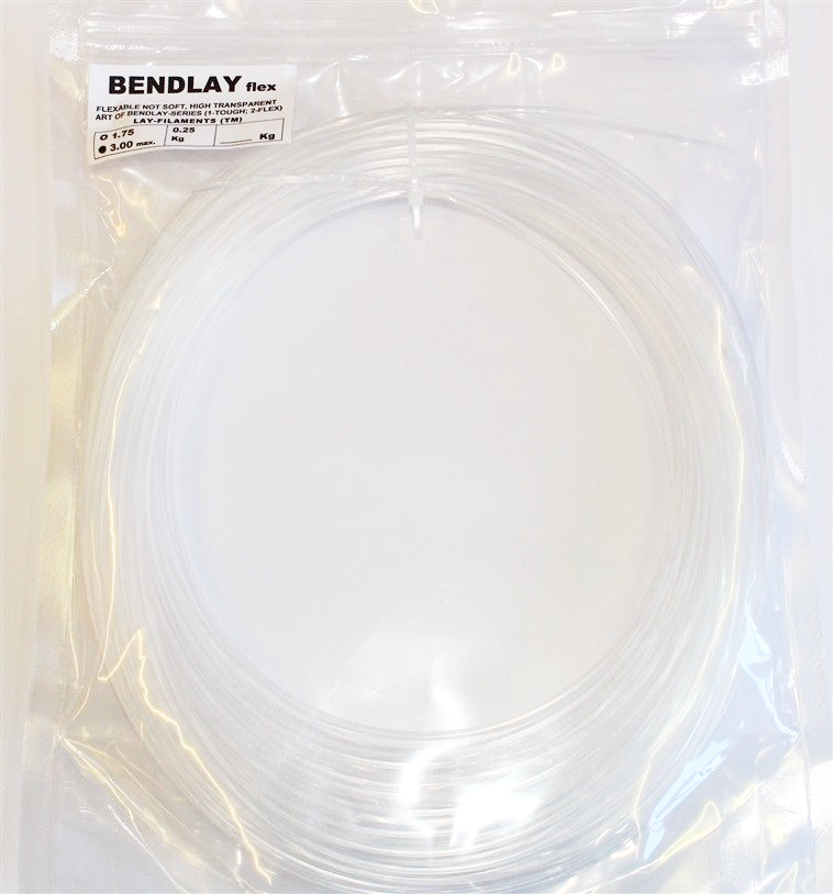 Bendlay Flex 3mm 250gms 3D Printer Filament Kai Parthy