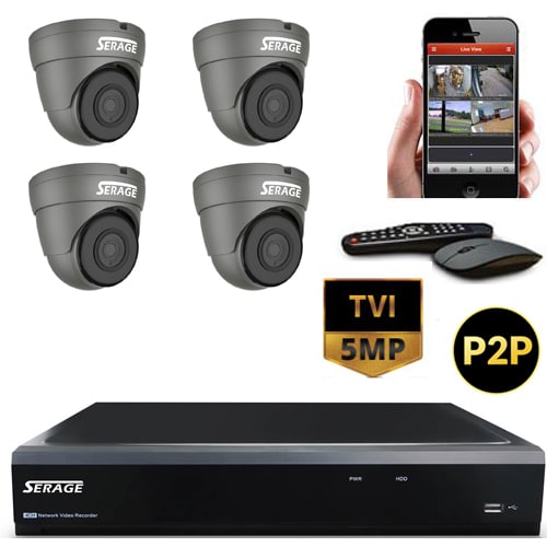 Serage Home CCTV Security Camera 5MP Package
