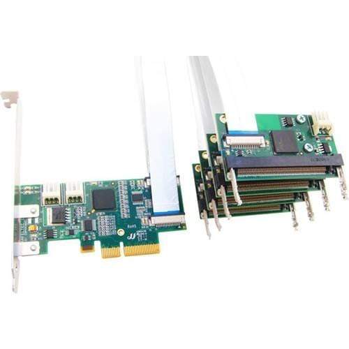 Amfeltec x4 PCIe to 4x MiniPCI Splitter, 12" (2.5W)