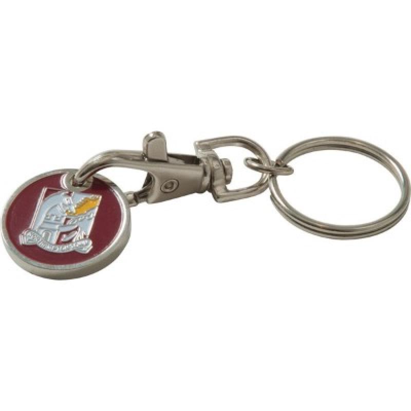 Trolley Coin Keyring (Stamped Iron Soft Enamel Infill)