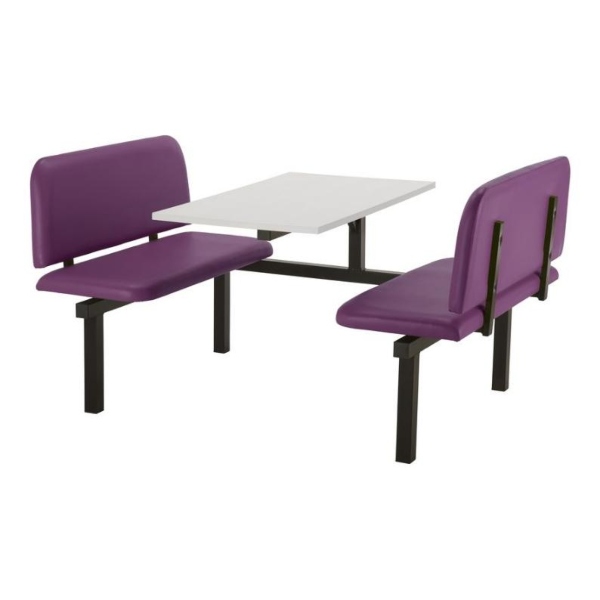 CU94 - 4-Seater Oscar Canteen Unit - 1 Way Access, Purple, White