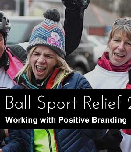 Zoe Ball Sport Relief – Working with Positive Branding
