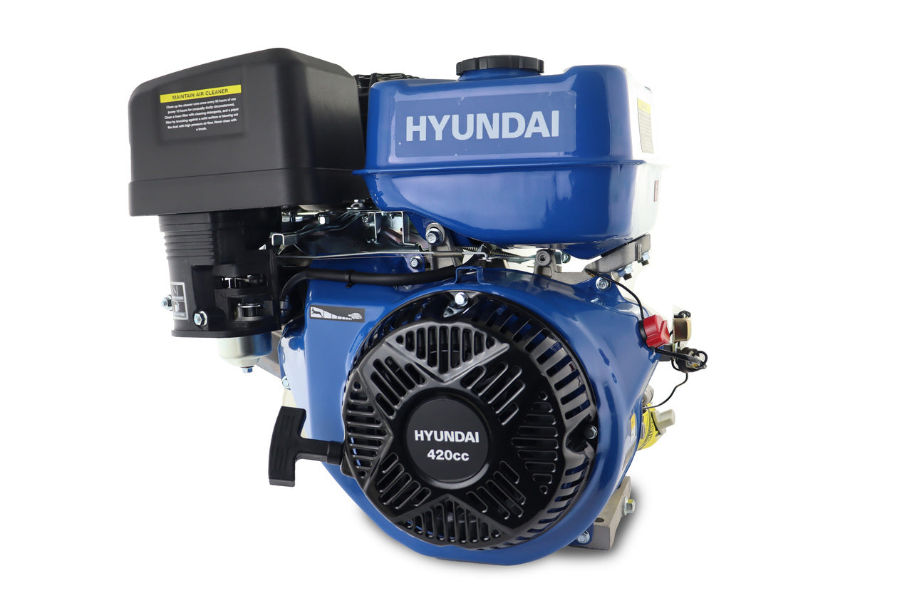 Hyundai IC420X-25 Horizontal Straight Shaft 4-Stroke OHV Petrol Engine, 420cc 14hp 25mm