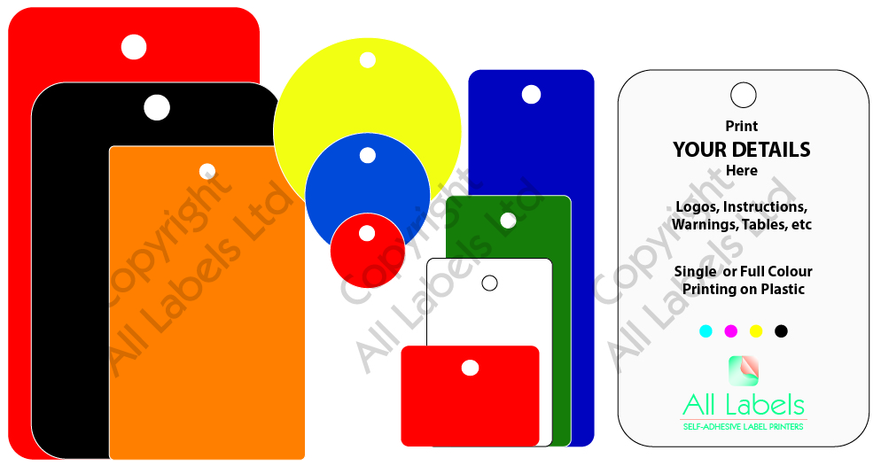 Full-Color Print Plastic Tags