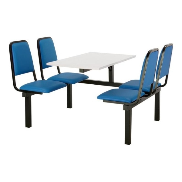 CU92 - 4-Seater Chester Canteen Unit - 1 Way Access, Blue, White