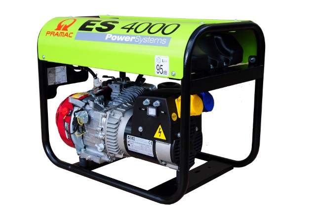 Pramac ES4000 3.4kVA 3.1kW Honda GX200 Petrol Engine Site Generator 230/115v Long Run Tank