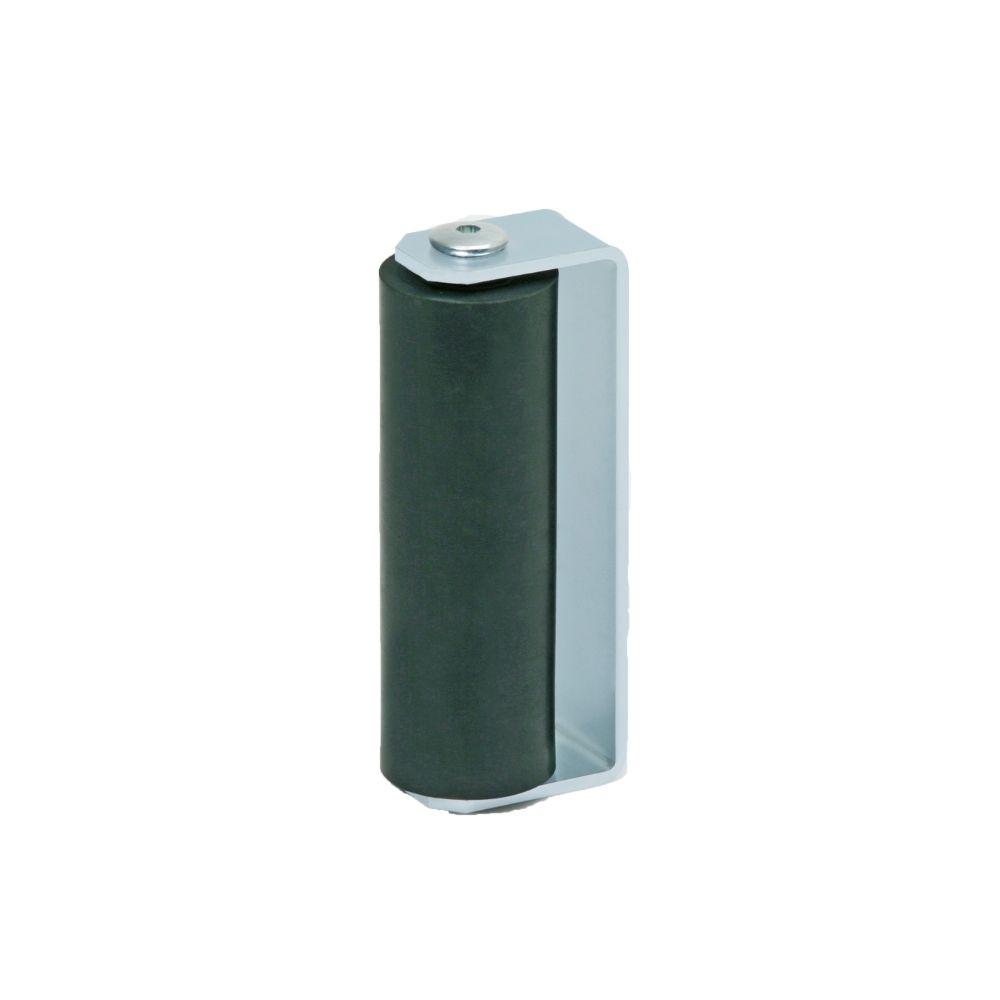 Long Rubber Guide Roller - 50mm Galvanised