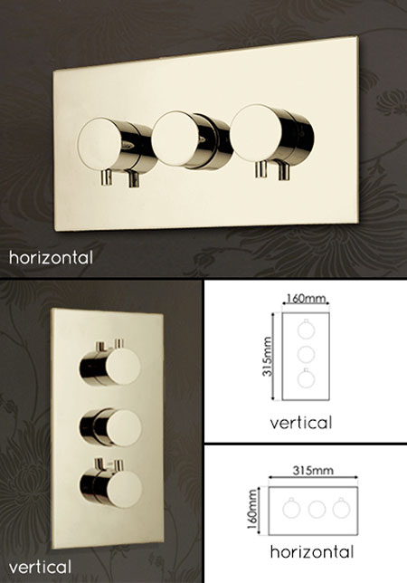 Nickel 2 & 3 Function Shower Valves (48R)