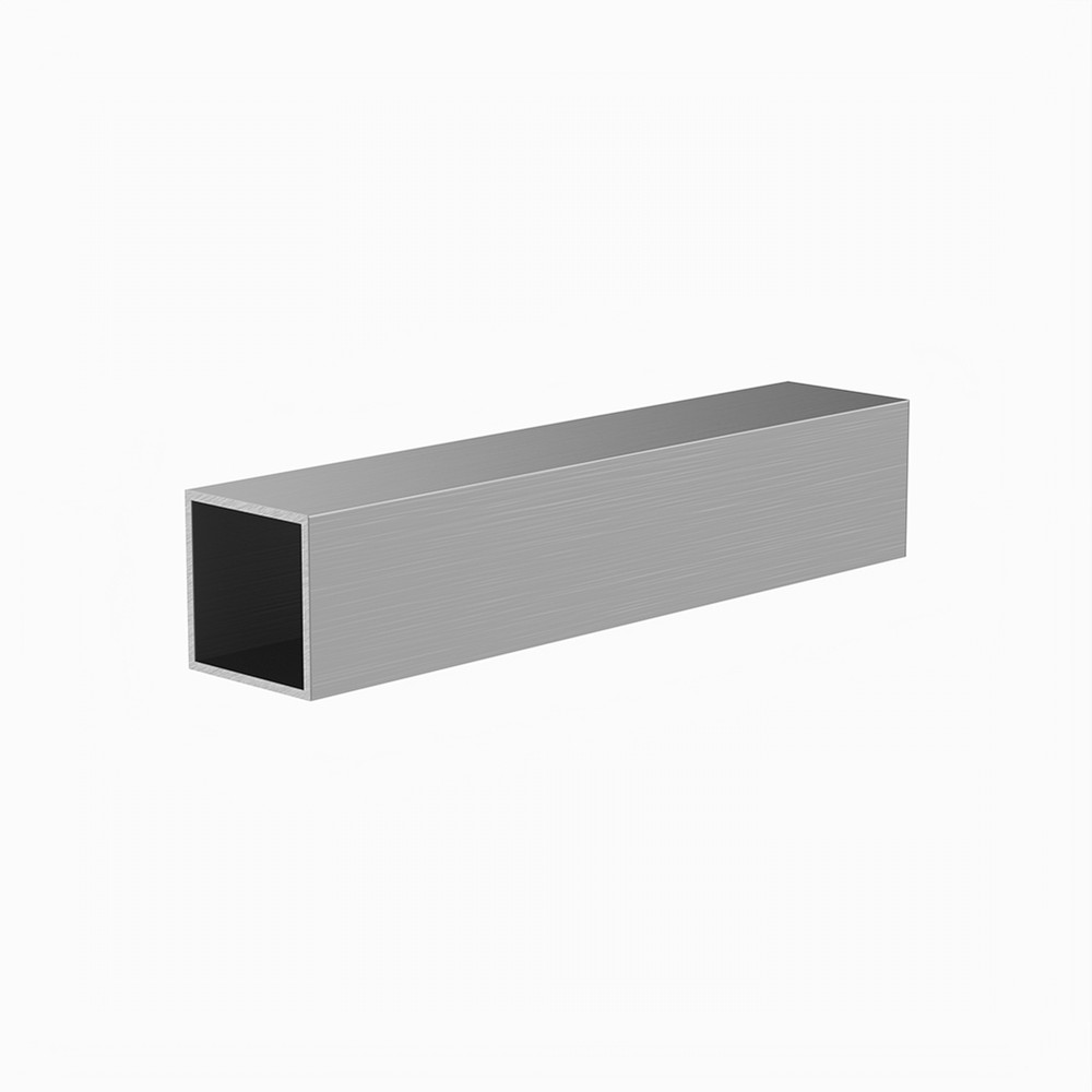40 x 40 x 2mm - L:5m Aluminium Square Box Section Mill Finish