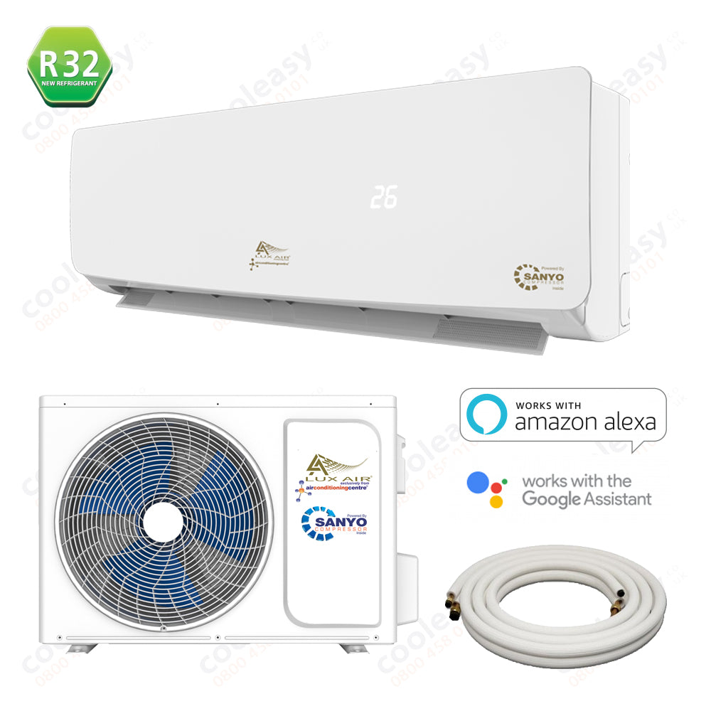 LUX AIR Air Con Heat Pump Inverter System - 5.0kW (18000Btu)