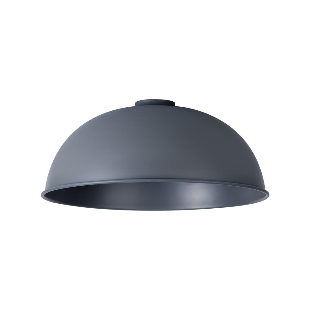 Luxuria Glorelle Dome 35cm Lampshade Cool Grey