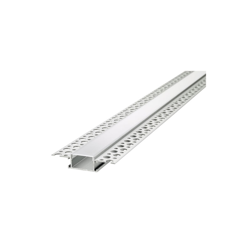 Integral Recessed Frosted Diffuser 2 x IP65 Profile Aluminium Rail 1 Metre