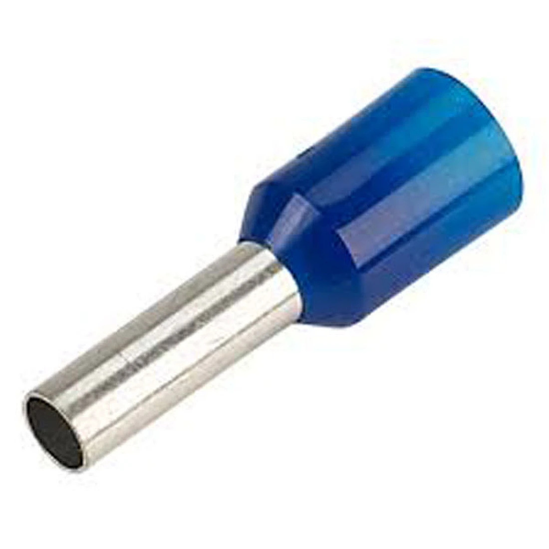 BOOTLACE FERRULE 0.75MM BLUE 8MM LONG (PACK OF 100)