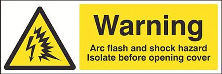 Warning Arc flash and shock hazard Isolate before opening cover
