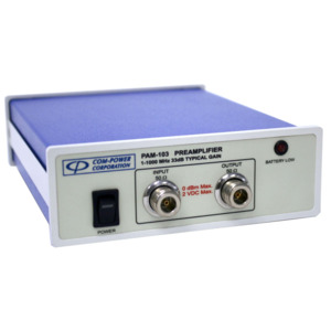 Com-Power PAM-103 Preamplifier, 1 MHz to 1 GHz, 33 dB Gain