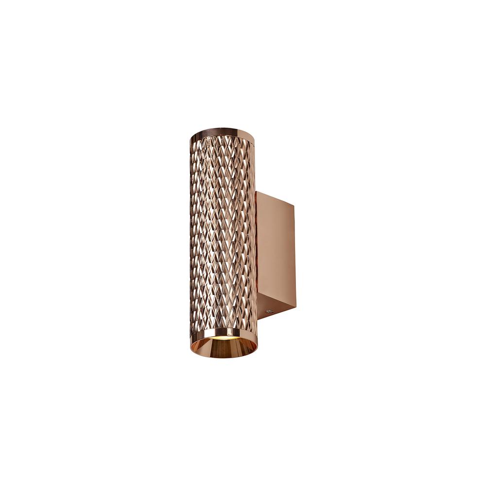 Luxuria Swirl Wall Light 2xGU10 Rose Gold