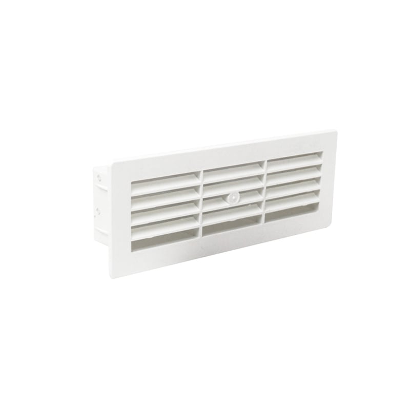 Manrose Slimline Airbrick Horizontal Louvre with Internal Damper White