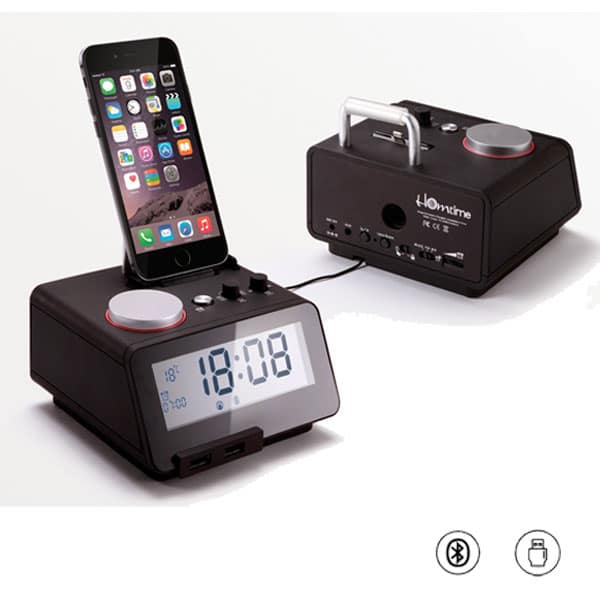 Homtime C12 Pro Hotel Alarm Clock Radio