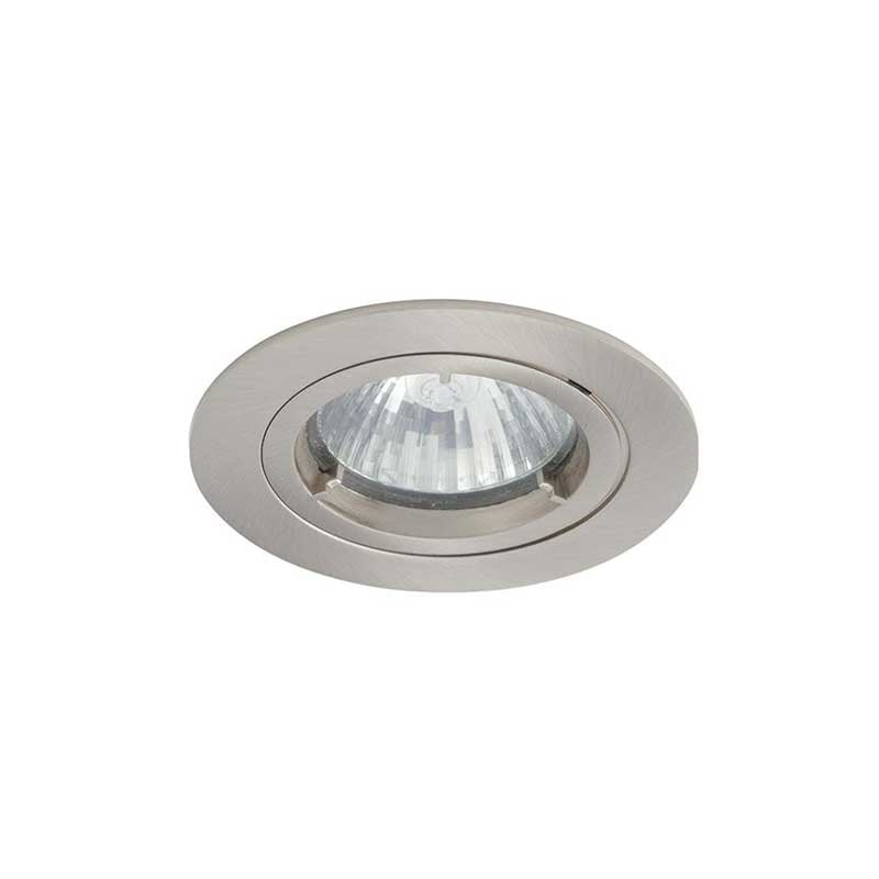 Ansell Twistlock 50W GU10 IP44 Satin Chrome Die-Cast Downlight