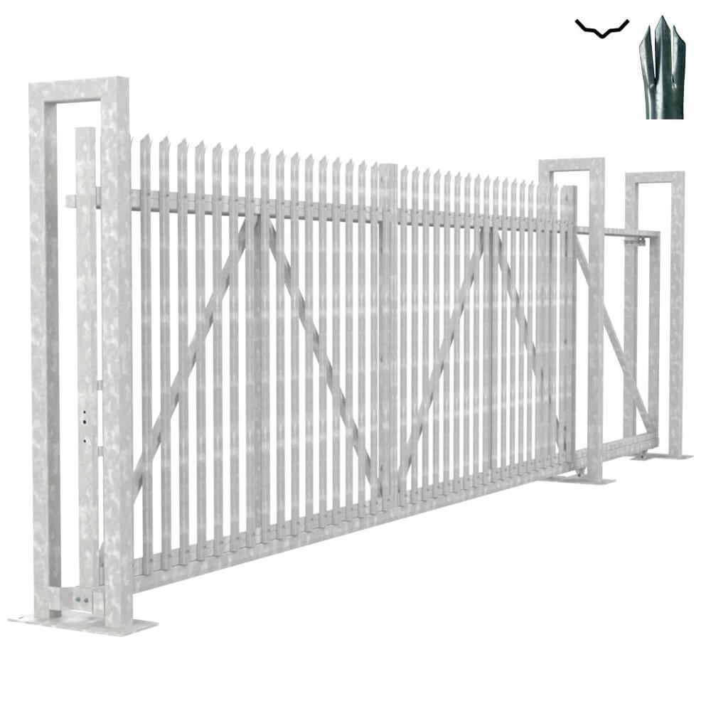 Cantilever Sliding D Gate - 2.4H x 6mWith Track & Accessories - RH Opening