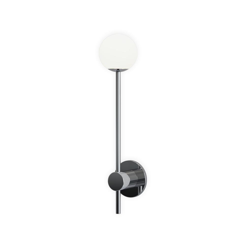 Astro Orb Single Polished Chrome Wall Light