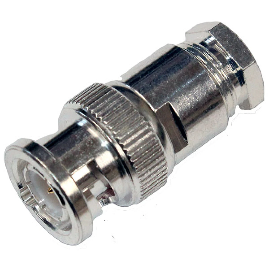BPSC223SS BNC Plug Solder Clamp RG55, RG223/U, RG142, RG400, URM 301 SILVER PLATED