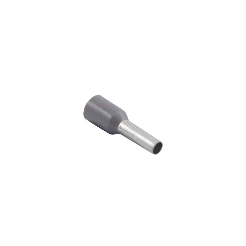 Unicrimp Grey Bootlace Ferrule Single 2.5mm (Pack of 100)