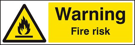 Warning fire risk