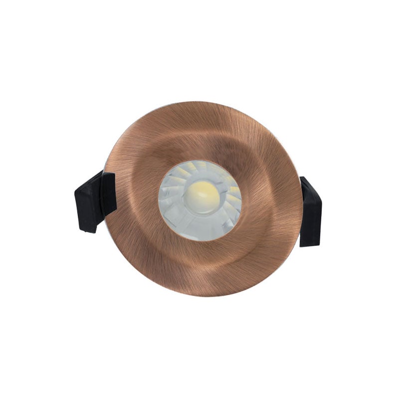 Integral Low Profile 6W Dimmable LED Downlight 3000K Copper