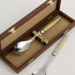 Engraved Wooden Cutlery Set Boxes