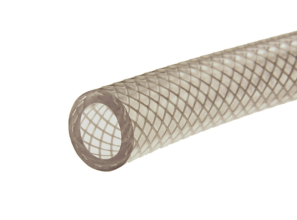 Clear Braided PVC Tube - 12mm ID x 19mm OD
