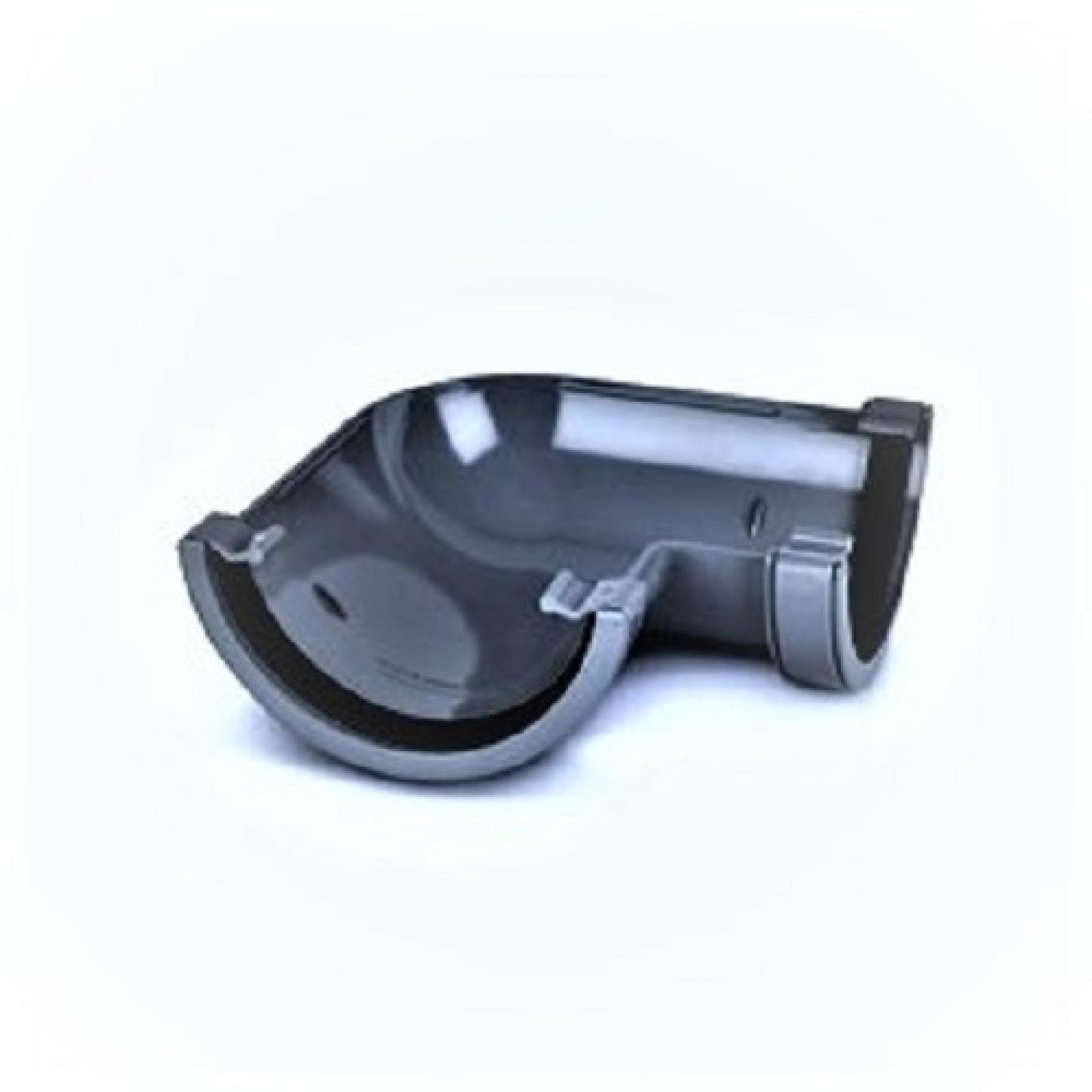 Anthracite Round Gutter 90 Degree Angle