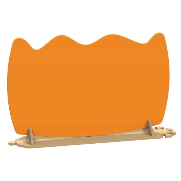 Plain Orange Jungle Room Divider