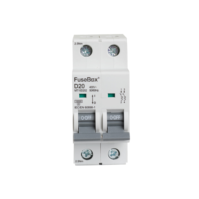 FuseBox MT10D202 MCB 20 Amp D Type 10kA 2 Pole