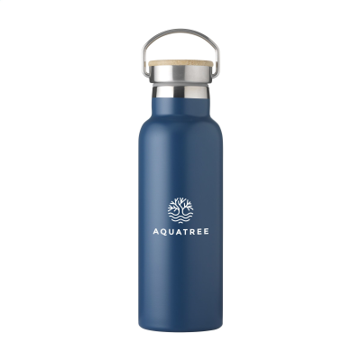 NORDVIK RCS RECYCLED STEEL 500 ML DRINK BOTTLE in Blue.