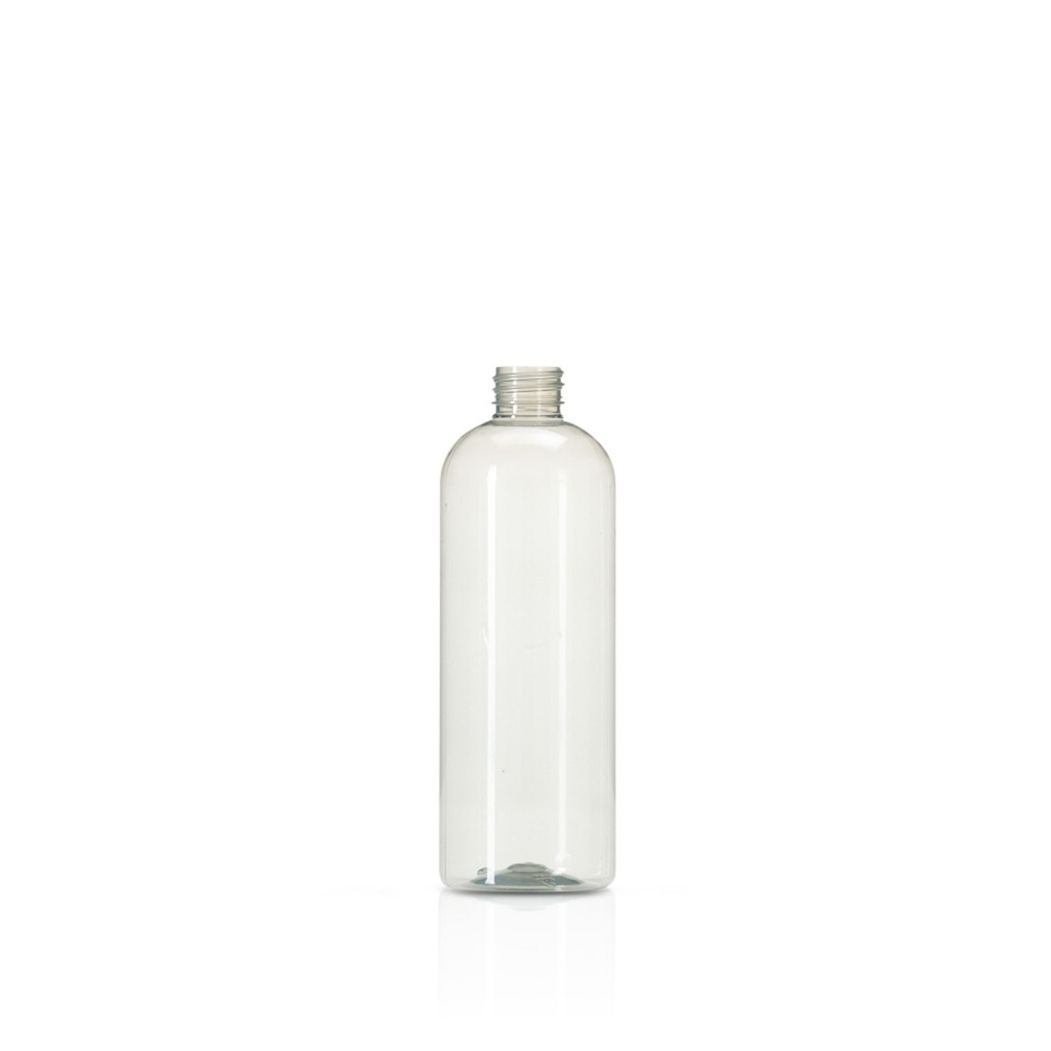 Supplier Of 500ml Clear PET 30&#37; PCR Tall Boston Round Bottle