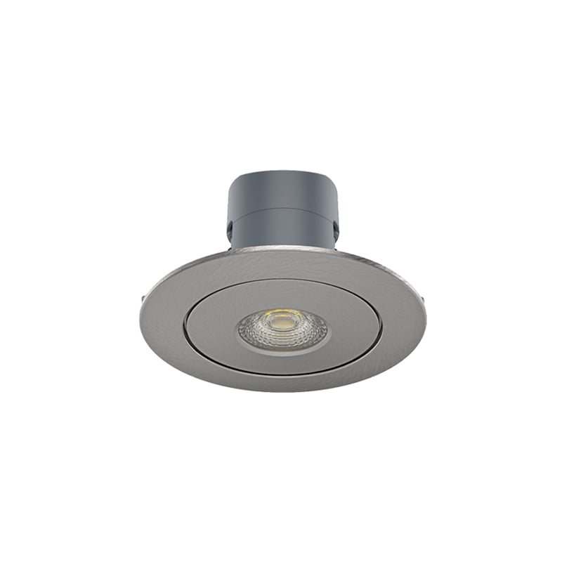 Kosnic Mauna Concealer Bezel Satin Chrome for Fire Rated Downlight